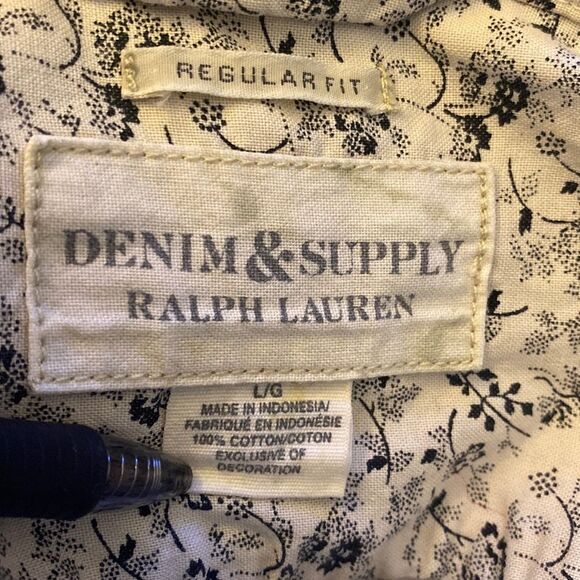 Denim & Supply Floral Long Sleeve Shirt Size Large - Picture 5 of 11